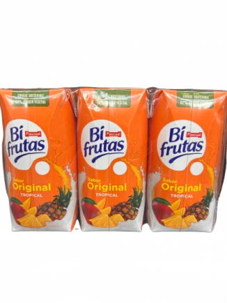 ZUMO PASCUAL BIFRUTAS 6x200ML.TROPICAL BRICK