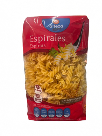 PASTA ALTEZA ESPIRALES 500GRS