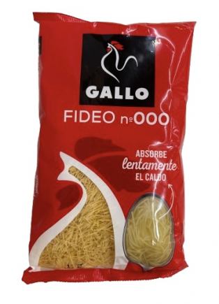 PASTA GALLO FIDEO 000 CABELLIN 250G