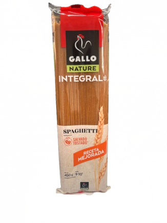 PASTA GALLO SPAGHETTI INTEGRAL 450GR.