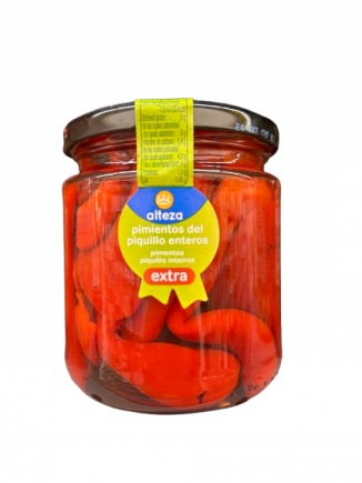 PIMIENTOS PIQUILLO ALTEZA ENTERO 340G.