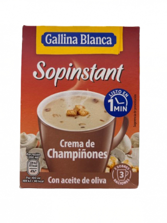 SOPINSTANT CREMA CHAMPIÑON 58G.