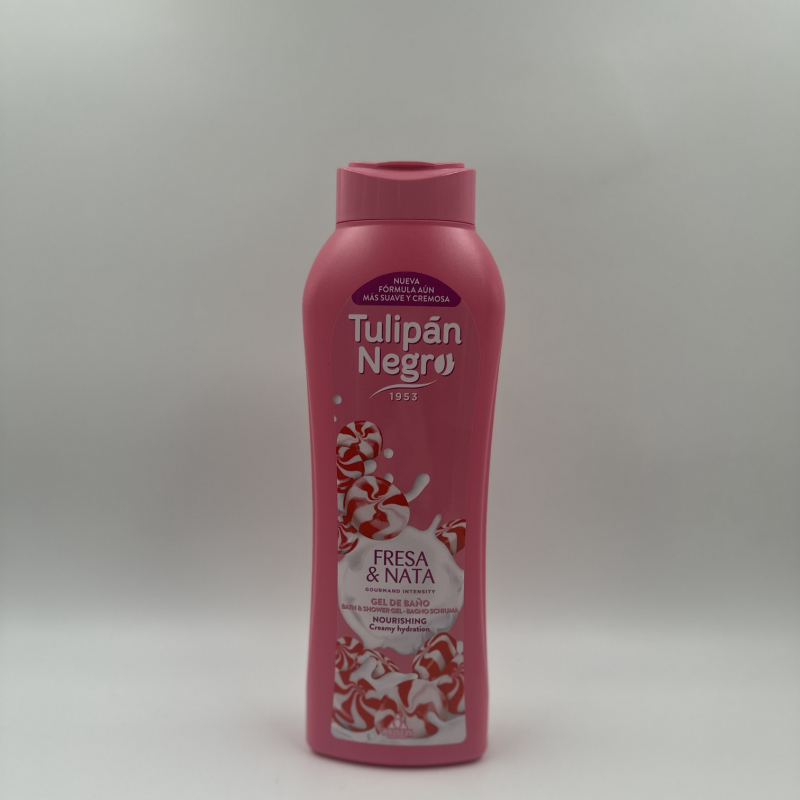 GEL TULIPAN NEGRO FRESA Y NATA