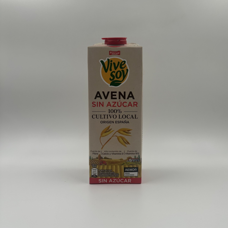 BEBIDA VIVE SOY AVENA SIN AZUCAR 1L