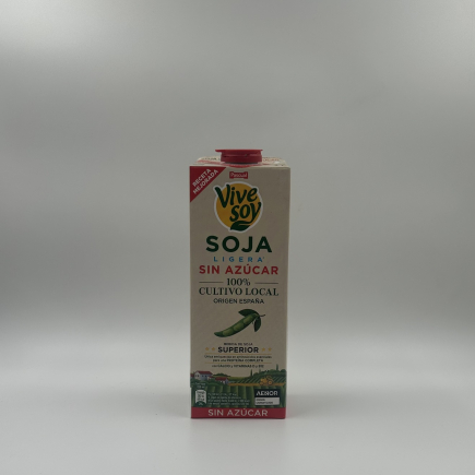 BEBIDA VIVE SOY SOJA SIN AZUCAR 1L