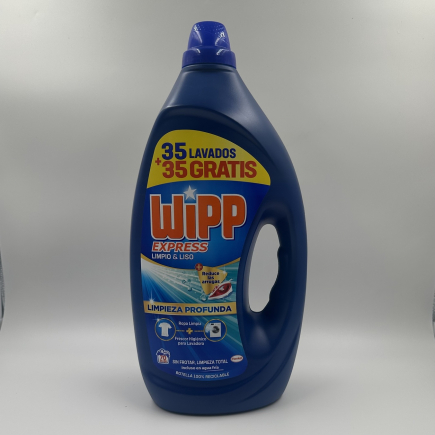 WIPP EXPRESS DETERGENTE CAPSULAS GEL LIMPIO Y LISO 33LAV