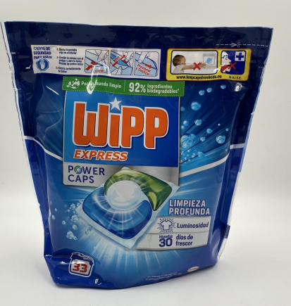 WIPP EXPRESS DETERGENTE CAPSULAS POWER 33LAV