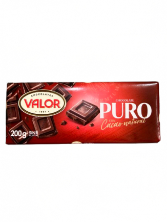 CHOCOLATE VALOR PURO 200GR.