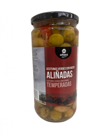 ACEITUNAS VERDES CON HUESO ALIÑADAS ALTEZA