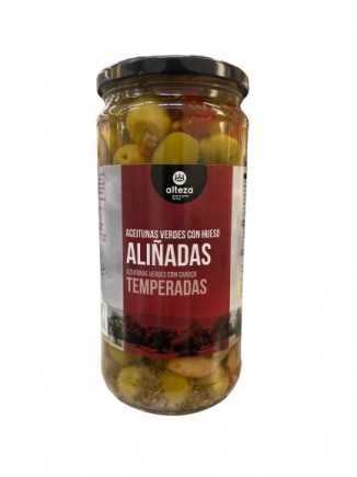 ACEITUNAS VERDES CON HUESO ALIÑADAS ALTEZA
