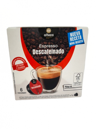 CAPSULAS ESPRESO INTENSO DESCAFEINADO ALTEZA 16U
