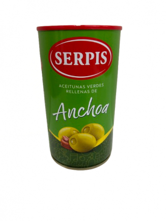 ACEITUNAS RELLENAS DE ANCHOA SERPIS 350G