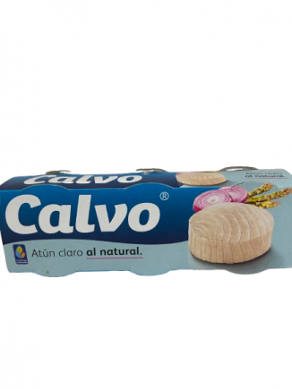 ATUN CLARO AL NATURAL CALVO 3X80G