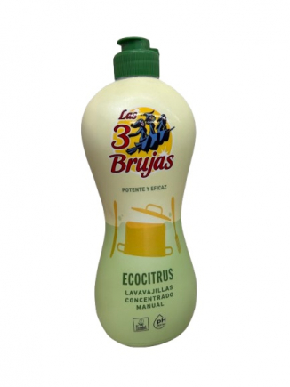 LAVAVAJILLAS MANUAL CONCENTRADO LAS 3 BRUJAS 750ML.