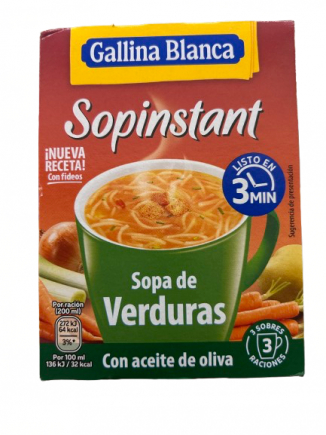 SOPINSTANT SOPA DE VERDURAS 3 SOBRES