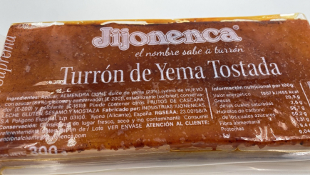 Turrón yema tostada 300g
