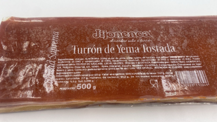 Turrón yema tostada 500g