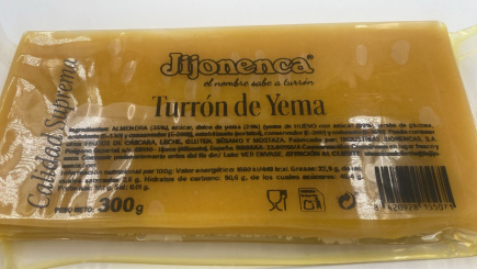 Turrón yema