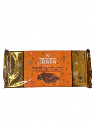 TURRON CHOCOLATE CRUJIENTE TRAPA 140G. 