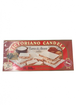 TURRON ALICANTE VICTORIANO CANDELA CAJA 300G 