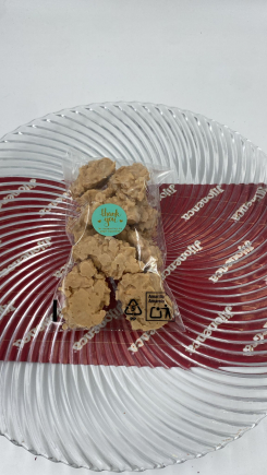 Rocas de turrón (turrón de jijona con neulas)