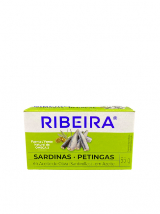 SARDINAS ACEITE OLIVA RIBEIRA 85G.