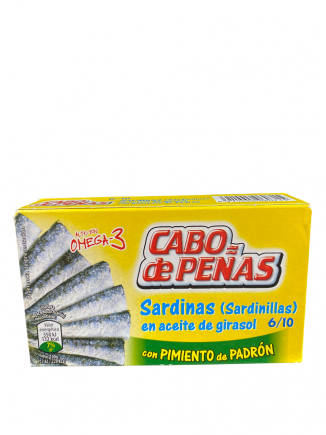 SARDINAS EN ACEITE DE GIRASOL CABO DE PEÑAS 85gr