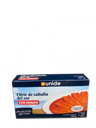 FILETE DE CABALLA DEL SUR CON TOMATE UNIDE 85gr 