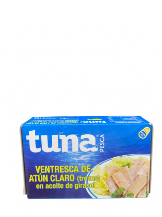 VENTRESCA DE ATUN CLARO EN ACEITE DE GIRASOL TUNA 110gr