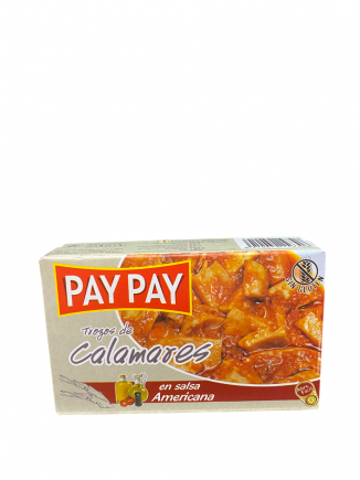 TROZOS DE CALAMARES EN SALSA AMERICANA PAY PAY 115gr