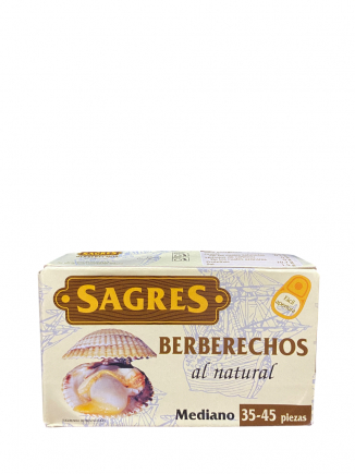 BERBERECHOS AL NATURAL SAGRES 35-45 102 gr