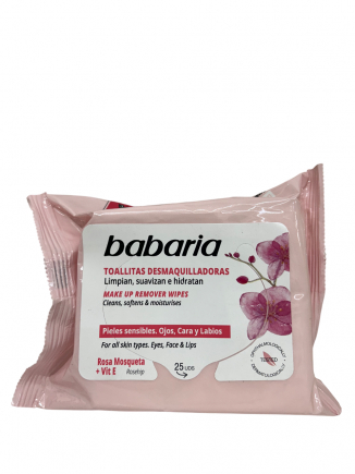 TOALLITAS DESMAQUILLANTES BABARIA 25 U