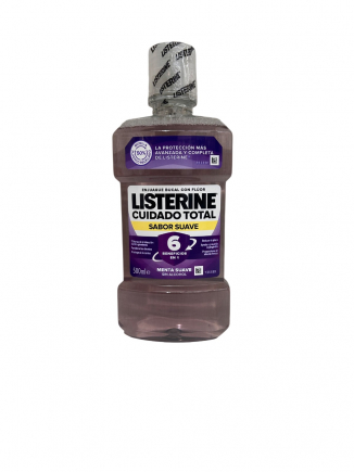 LISTERINE ENGUAJE BUCAL MENTA SUAVE SIN ALC. 500ML